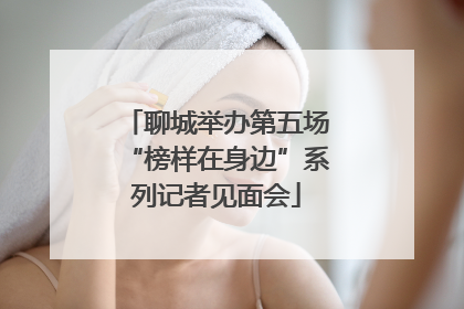 聊城举办第五场“榜样在身边”系列记者见面会