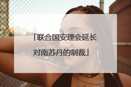 联合国安理会延长对南苏丹的制裁
