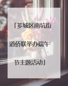 芗城区南坑街道侨联举办端午节主题活动