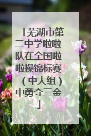 芜湖市第二中学啦啦队在全国啦啦操锦标赛（中大组）中勇夺三金