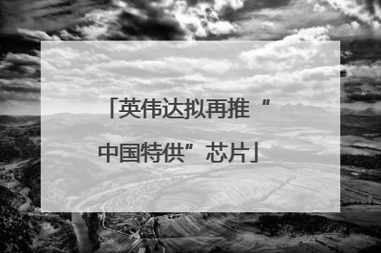 英伟达拟再推“中国特供”芯片