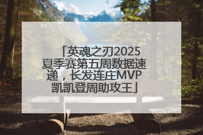 英魂之刃2025夏季赛第五周数据速递，长发连庄MVP凯凯登周助攻王