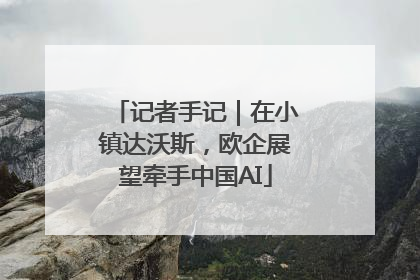 记者手记｜在小镇达沃斯，欧企展望牵手中国AI