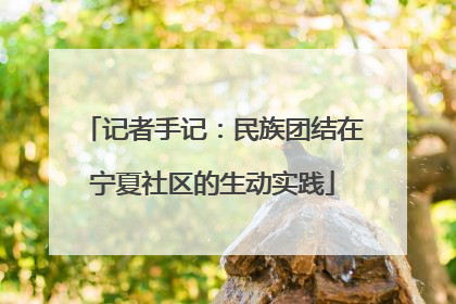 记者手记：民族团结在宁夏社区的生动实践