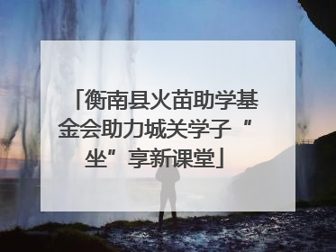 衡南县火苗助学基金会助力城关学子“坐”享新课堂