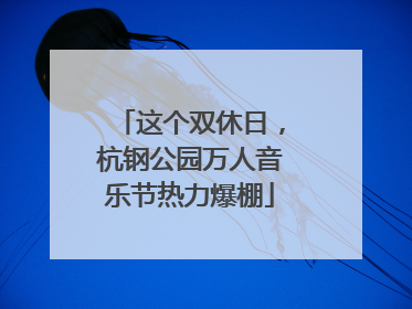 这个双休日，杭钢公园万人音乐节热力爆棚
