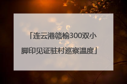 连云港赣榆300双小脚印见证驻村巡察温度