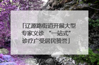 辽源路街道开展大型专家义诊 “一站式”诊疗广受居民赞誉