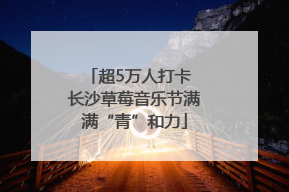 超5万人打卡 长沙草莓音乐节满满“青”和力