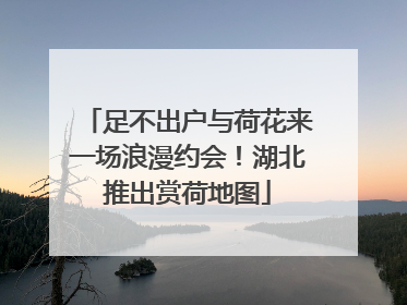 足不出户与荷花来一场浪漫约会！湖北推出赏荷地图