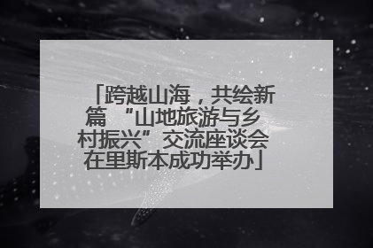 跨越山海，共绘新篇 “山地旅游与乡村振兴”交流座谈会在里斯本成功举办