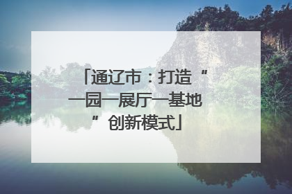 通辽市：打造“一园一展厅一基地”创新模式