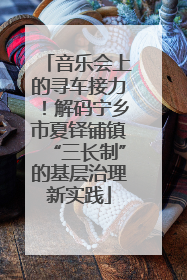音乐会上的寻车接力！解码宁乡市夏铎铺镇“三长制”的基层治理新实践