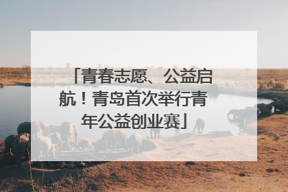 青春志愿、公益启航！青岛首次举行青年公益创业赛