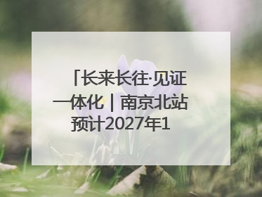 长来长往·见证一体化｜南京北站预计2027年10月开通