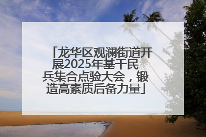 龙华区观澜街道开展2025年基干民兵集合点验大会，锻造高素质后备力量