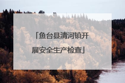 鱼台县清河镇开展安全生产检查
