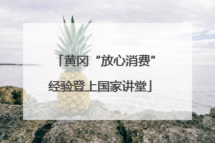 黄冈“放心消费”经验登上国家讲堂
