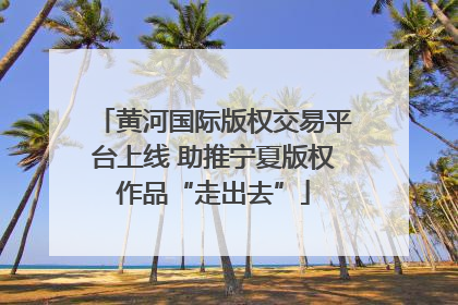 黄河国际版权交易平台上线 助推宁夏版权作品“走出去”