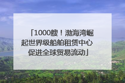 1000艘！渤海湾崛起世界级船舶租赁中心 促进全球贸易流动