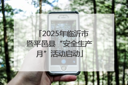 2025年临沂市暨平邑县“安全生产月”活动启动