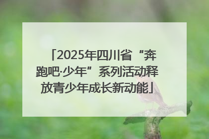 2025年四川省“奔跑吧·少年”系列活动释放青少年成长新动能