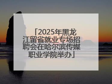 2025年黑龙江留省就业专场招聘会在哈尔滨传媒职业学院举办