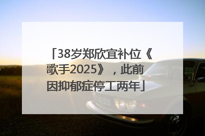 38岁郑欣宜补位《歌手2025》，此前因抑郁症停工两年
