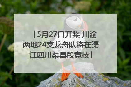 5月27日开桨 川渝两地24支龙舟队将在渠江四川渠县段竞技