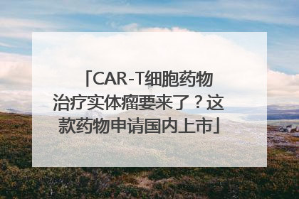 CAR-T细胞药物治疗实体瘤要来了？这款药物申请国内上市