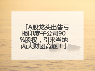 A股龙头出售亏损印度子公司90%股权，引来当地两大财团竞逐！