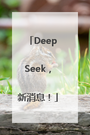 DeepSeek，新消息！
