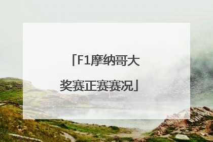 F1摩纳哥大奖赛正赛赛况
